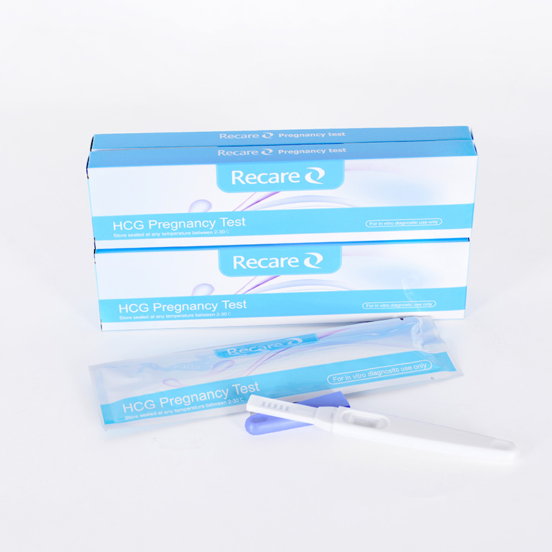 hcg qualitative test urine pregnancy quick check Recare midstream hcg qualitative test urine pregnancy quick check Recare midstream